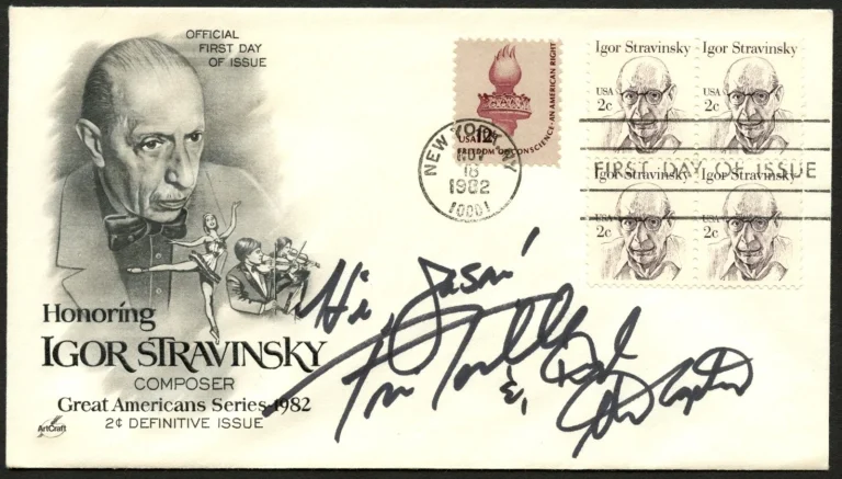 Toni Tennille & Captain Daryl Dragon signed autograph FDC Musicians PSA Sticker