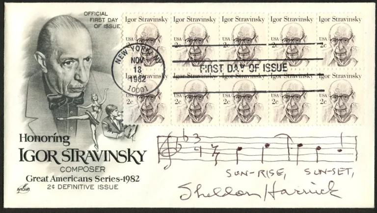Sheldon Harnick d2023 signed autograph FDC Lyricist Sunrise Sunset PSA Sticker