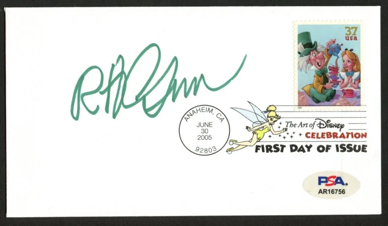 Bob Gurr signed autograph FDC Walt Disney Imagineer Disneyland PSA Stickered