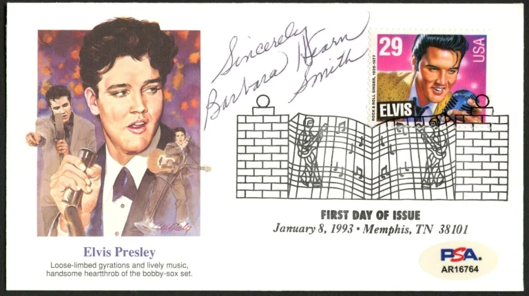Barbara Hearn Smith signed autograph FDC Elvis' Girlfriend PSA Stickered
