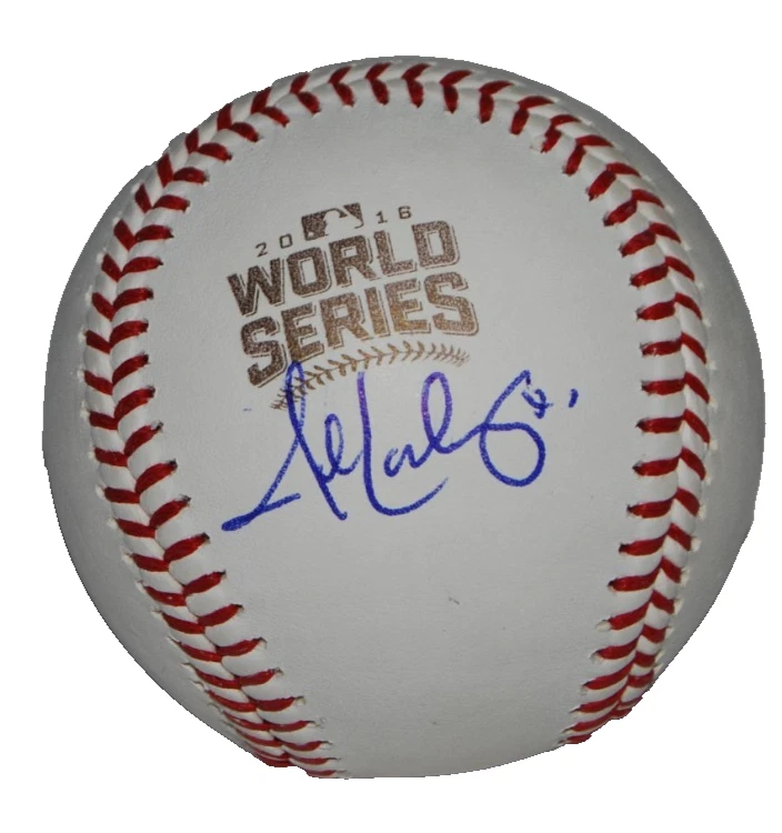 JOHN LACKEY signed (CHICAGO CUBS) 2016 World Series OML ball BECKETT BY085909