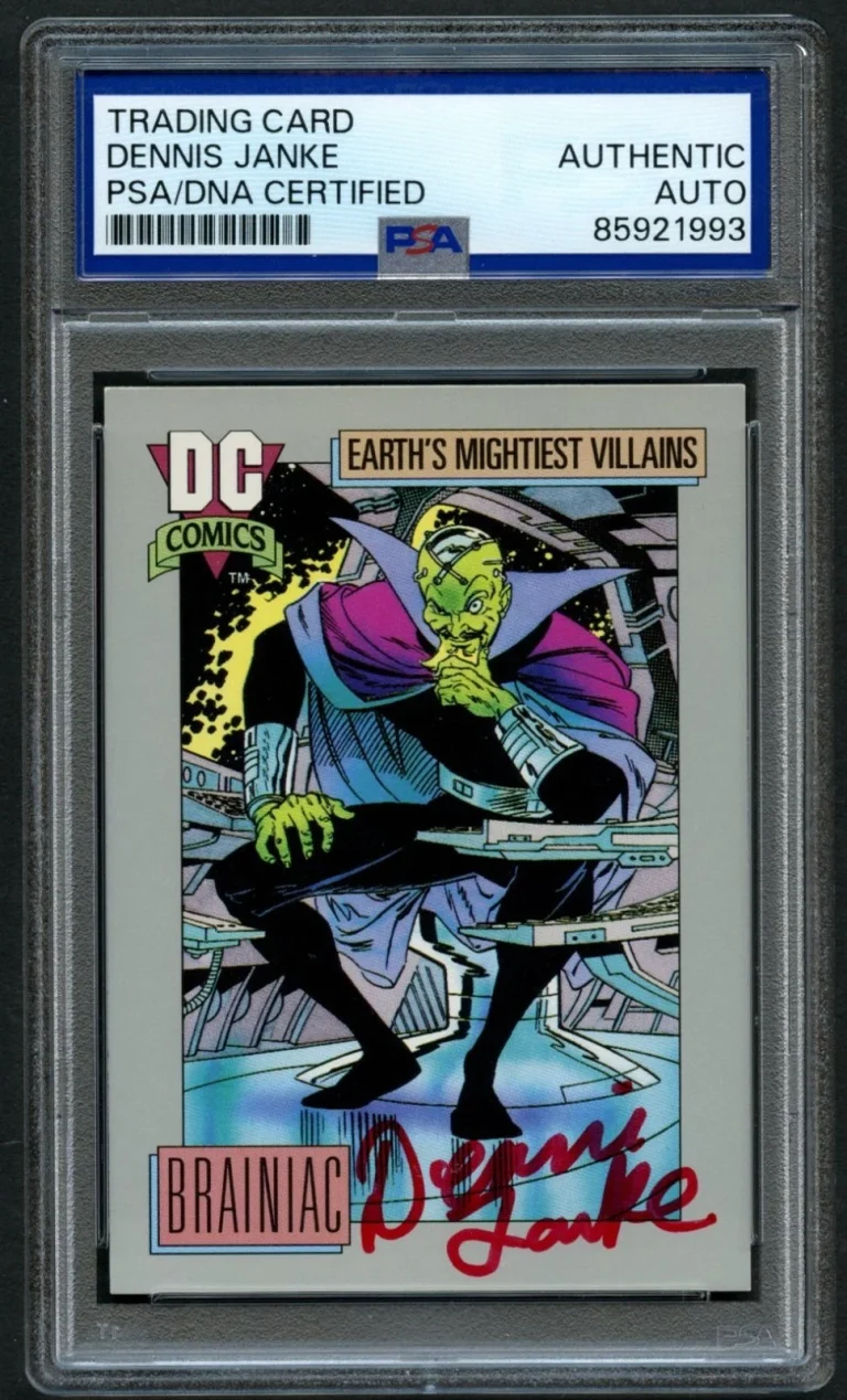 Dennis Janke signed autograph Comic Book Artist Cartoonist Trading Card PSA Slab