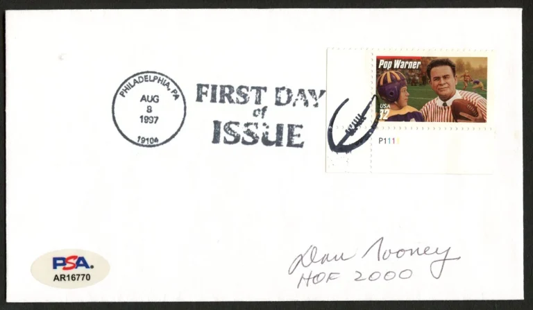 Dan Rooney signed autograph FDC Football HOF in 2000 PSA Stickered