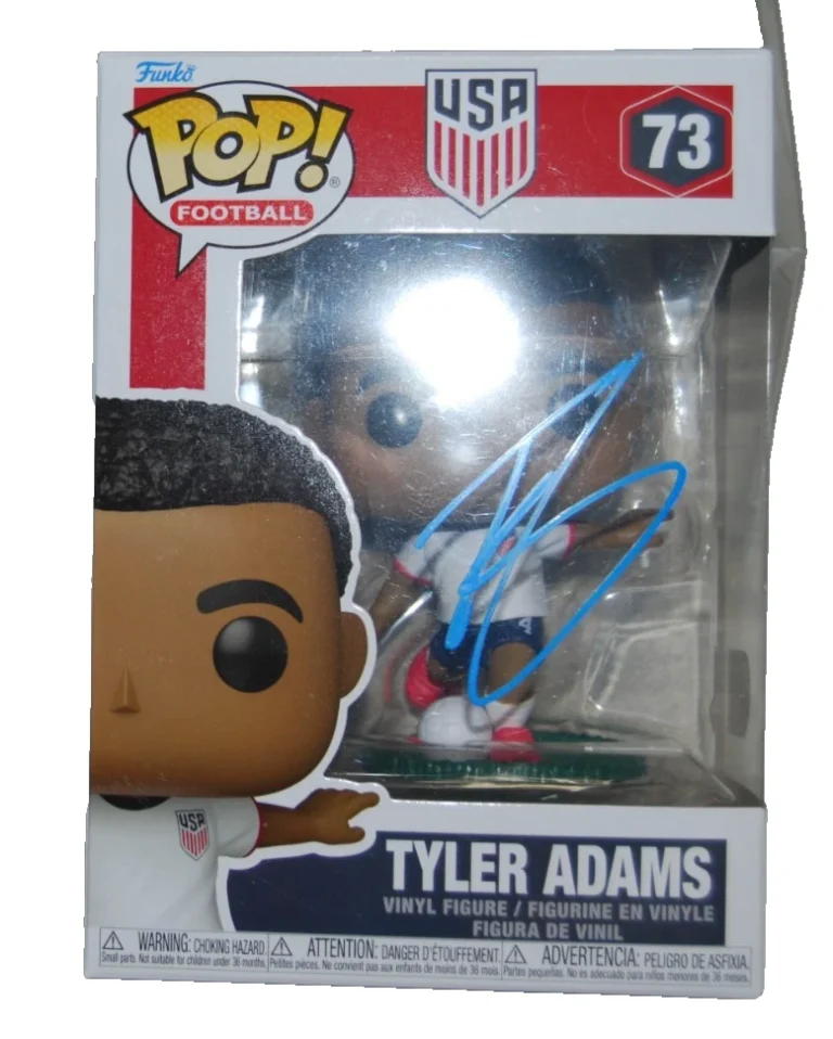 TYLER ADAMS signed (TEAM USA) Soccer Funko Pop #73 football BECKETT BY085894