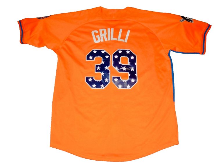 JASON GRILLI AUTOGRAPHED CUSTOM JERSEY (PITTSBURGH PIRATES) - 2013 MLB ALL-STAR!