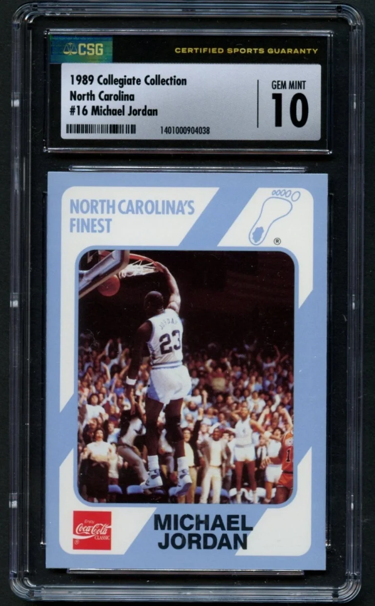 Michael Jordan #16 Collegiate Collection 1989 North Carolina Basketball CSG 10