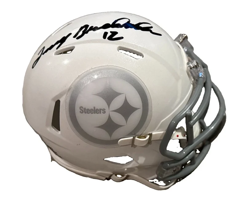 TERRY BRADSHAW signed (PITTSBURGH STEELERS) mini football helmet BECKETT BM02825