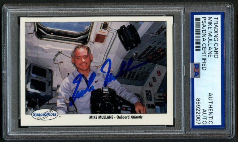 Mike Mullane #128 signed autograph auto Space Shots NASA Card PSA Slabbed