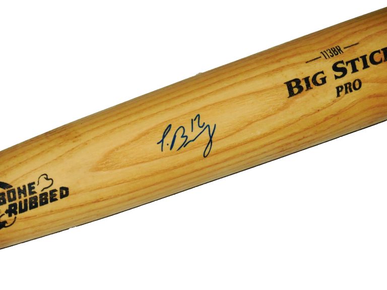 JAVIER BAEZ AUTOGRAPHED BAT (CUBS / TIGERS) - Spring Training Used Bat!
