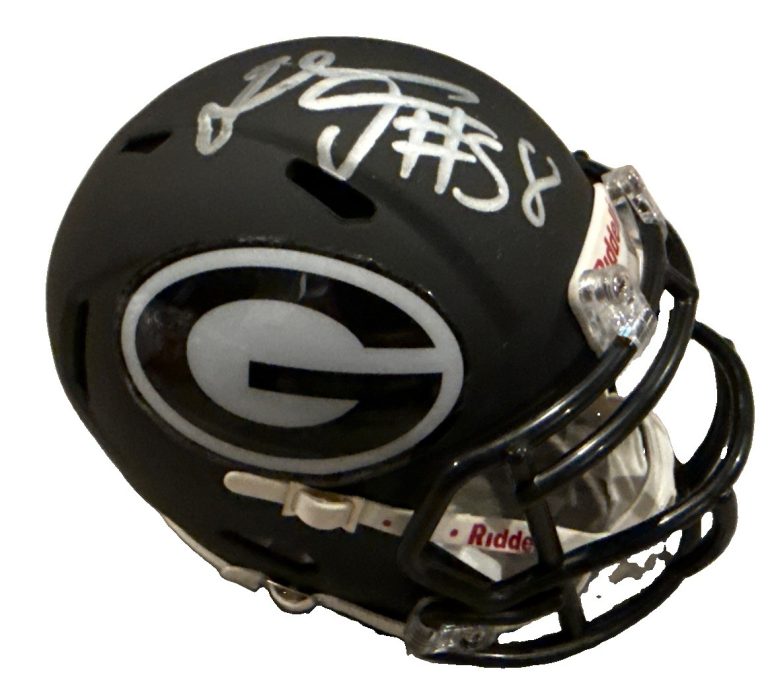 THOMAS DAVIS SR signed (GEORGIA BULLDOGS) Mini football helmet BECKETT BW61101