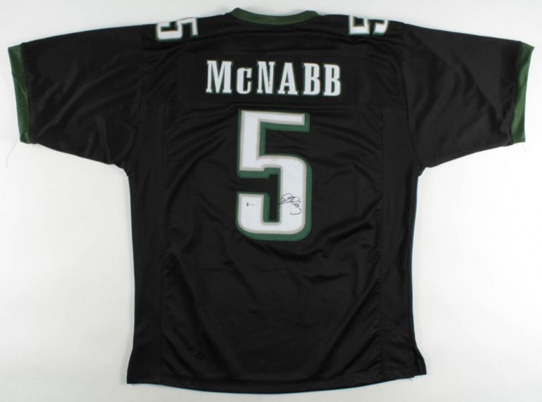DONOVAN MCNABB AUTOGRAPHED CUSTOM JERSEY (PHILADELPHIA EAGLES) - BECKETT COA!