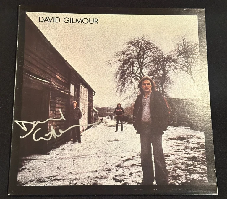 DAVID GILMOUR Signed Self-Titled LP ALBUM COVER Beckett Auth (BAS) LOA