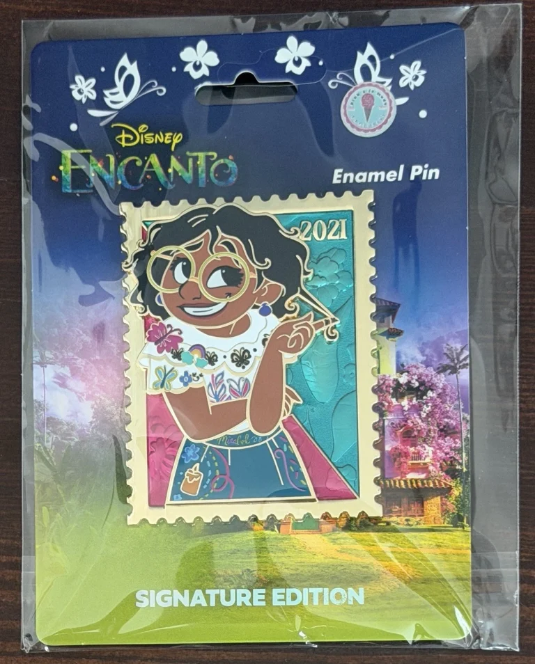 Disney Mirabel Encanto Royal Stamp Pin | Pink à la Mode | Signature Edition NEW