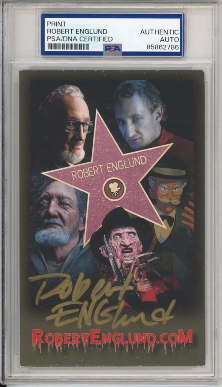 ROBERT ENGLUND SIGNED FREDDY KRUEGER PIC PSA DNA Nightmare Elm Street AUTOGRAPH