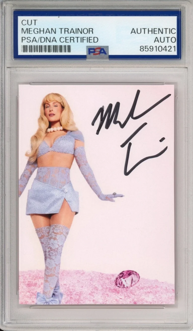 Meghan Trainor SIGNED Album Cover Picture Cut Autograph PSA DNA Certified COA