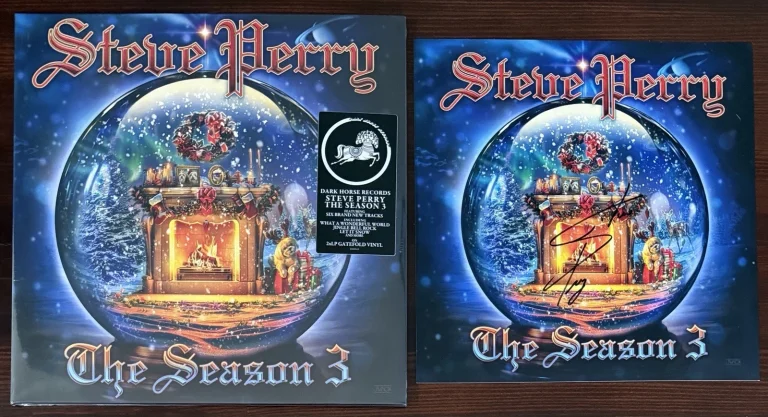 Steve Perry Journey The Season Vinyl LP & SIGNED Art Card Autograph PSA DNA COA