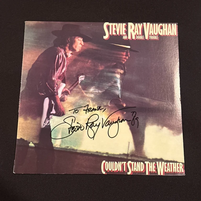 STEVIE RAY VAUGHAN Signed Couldn't Stand LP ALBUM COVER Beckett (BAS) LOA