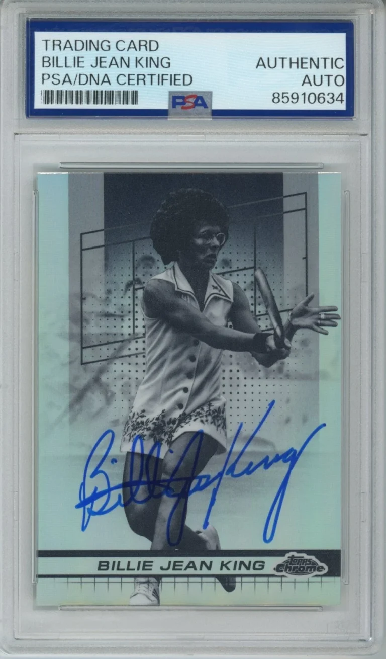 2024 TOPPS CHROME NEGATIVE REF BILLIE JEAN KING PSA DNA COA AUTOGRAPH SIGNED
