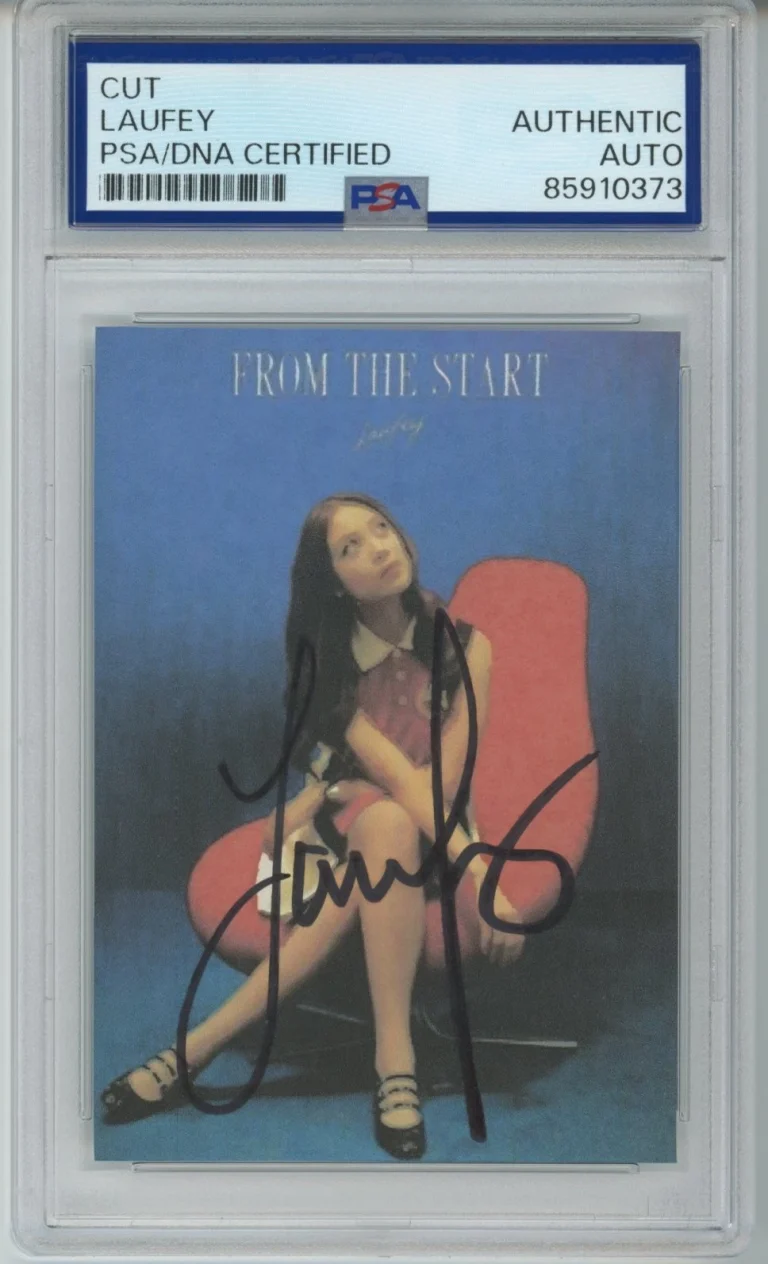 SIGNED Laufey AUTOGRAPH From The Start Album Picture Cut PSA DNA COA AUTHENTIC