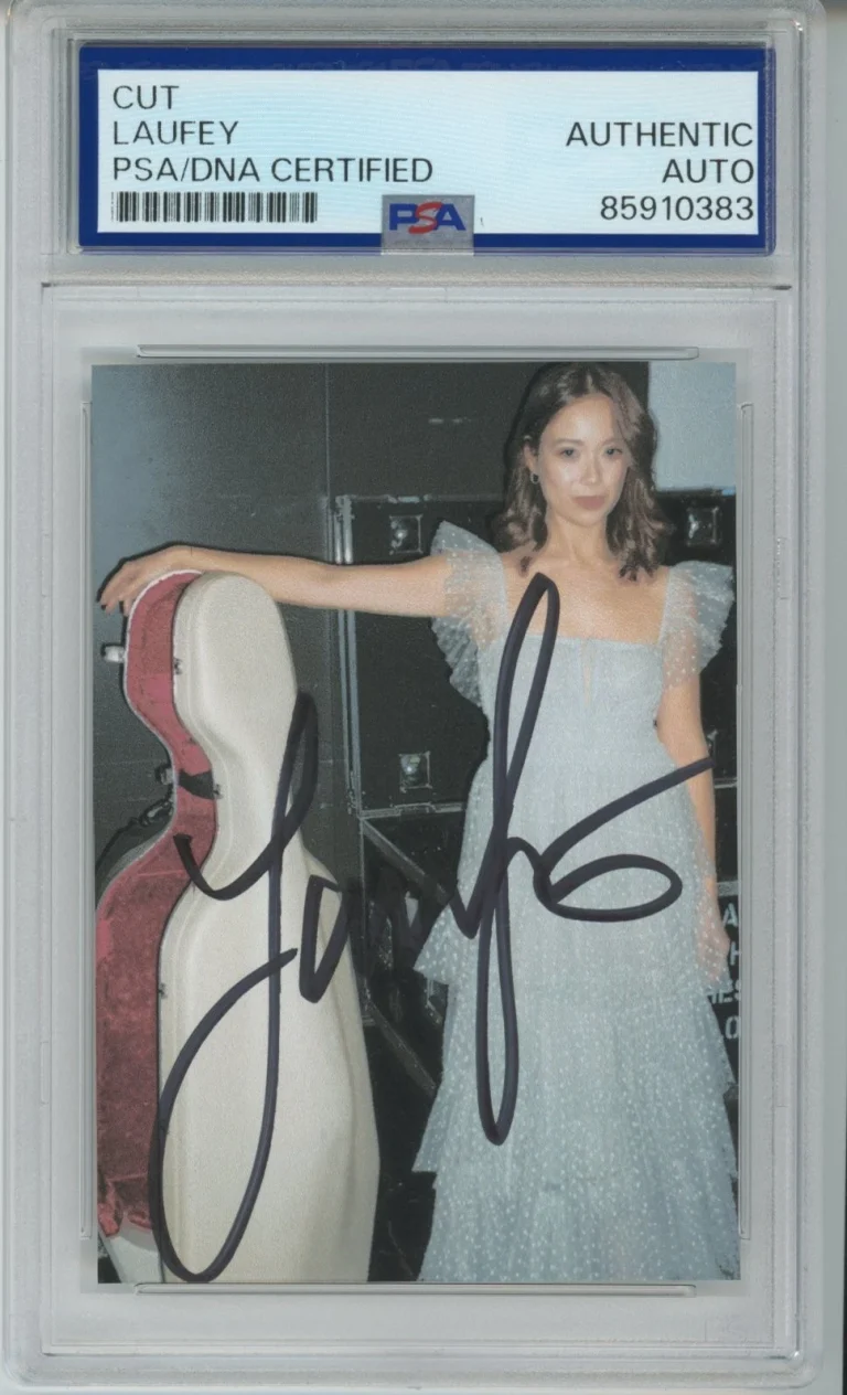 SIGNED Laufey A Night at the Symphony Album Picture Cut PSA DNA COA AUTOGRAPH