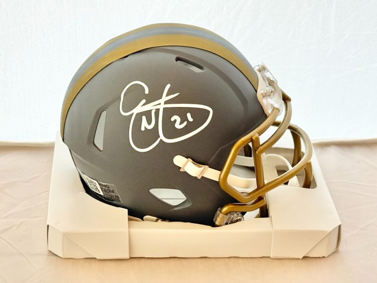 Eric Metcalf signed Cleveland Browns Slate mini helmet autographed GT COA