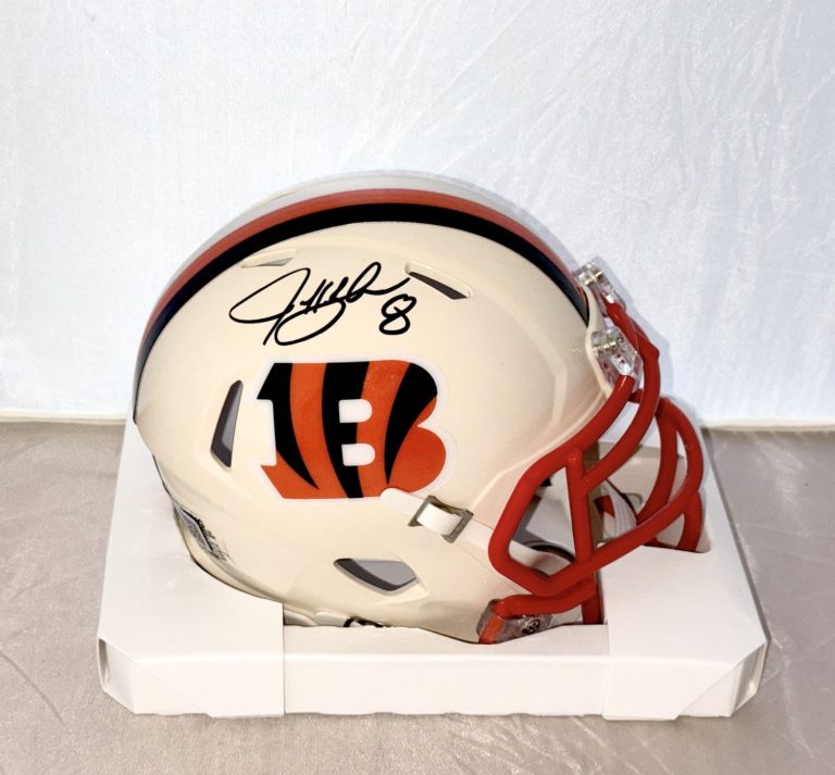 Jeff Blake signed Cincinnati Bengals Retro mini helmet autographed GT COA