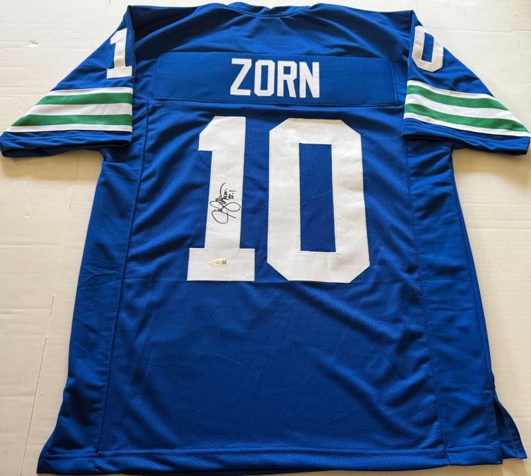 Jim Zorn Seattle Seahawks signed Custom jersey autographed JSA Witnessed