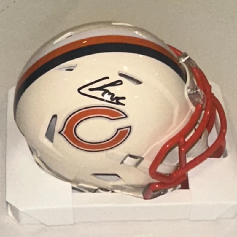 COLSTON LOVELAND Signed Chicago BEARS RETRO Mini-helmet JSA Witnessed