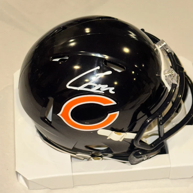 COLSTON LOVELAND Signed Chicago BEARS Mini-helmet JSA Witnessed