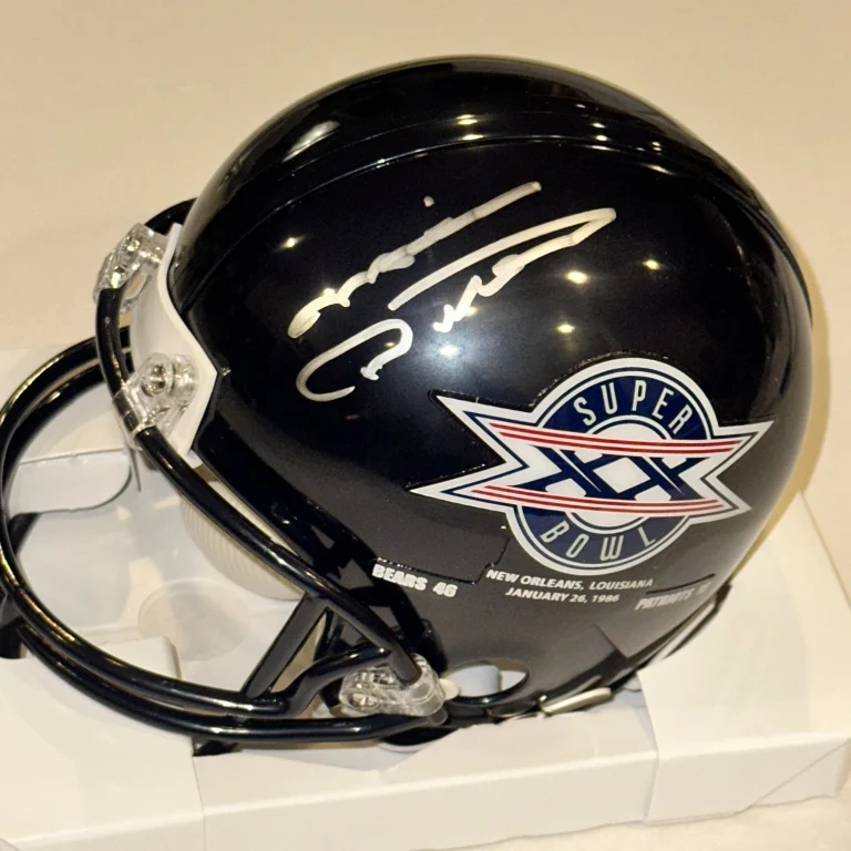 MIKE DITKA (Bears) Signed SUPER BOWL XX Mini-helmet w/ Beckett (BAS)