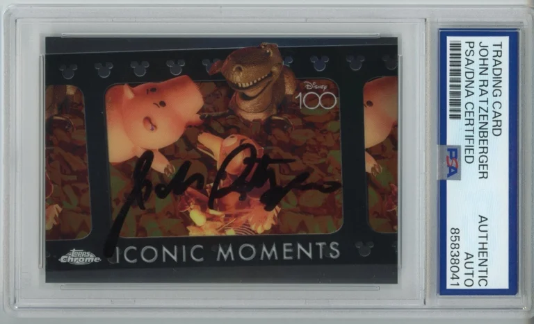 2023 TOPPS CHROME DISNEY ICONIC MOMENTS SIGNED JOHN RATZENBERGER PSA DNA AUTO