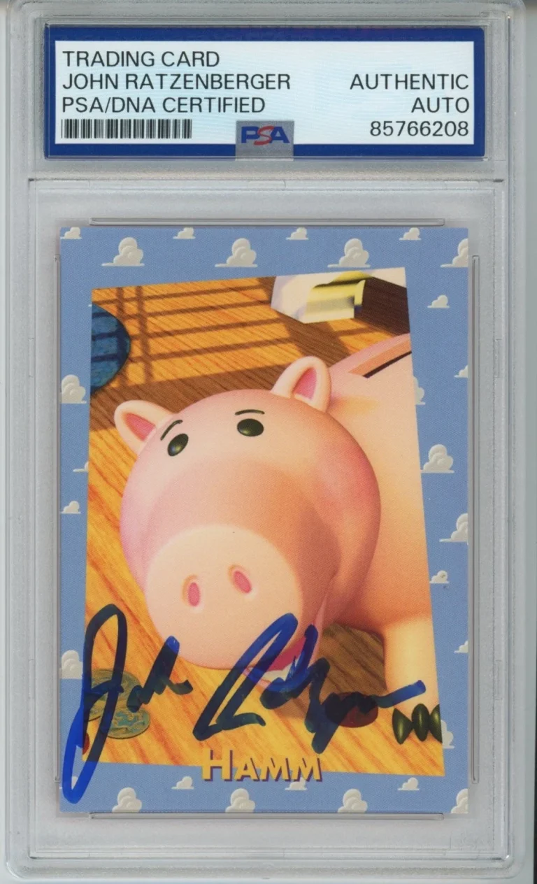 1995 Disney Skybox HAMM Toy Story SIGNED RC John Ratzenberger PSA DNA COA AUTO