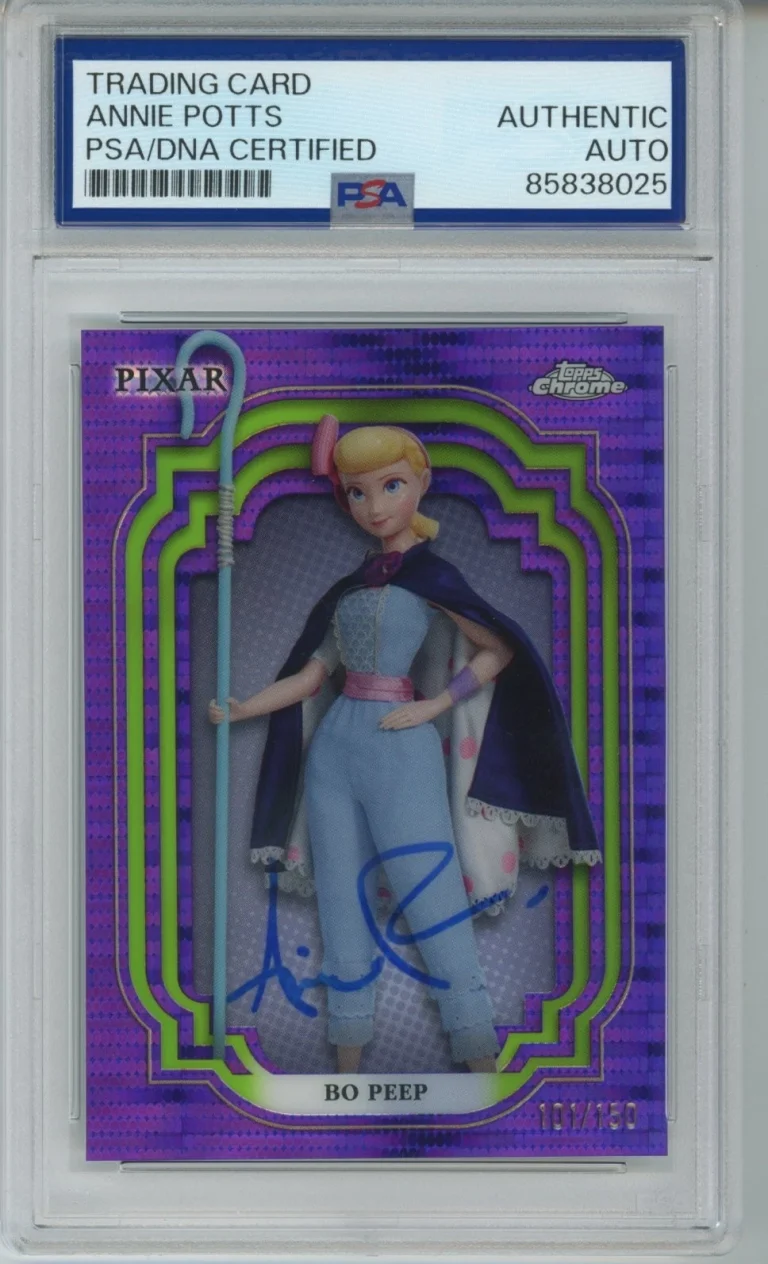 2024 TOPPS CHROME PURPLE REF /150 DISNEY SIGNED BO PEEP ANNIE POTTS PSA DNA AUTO