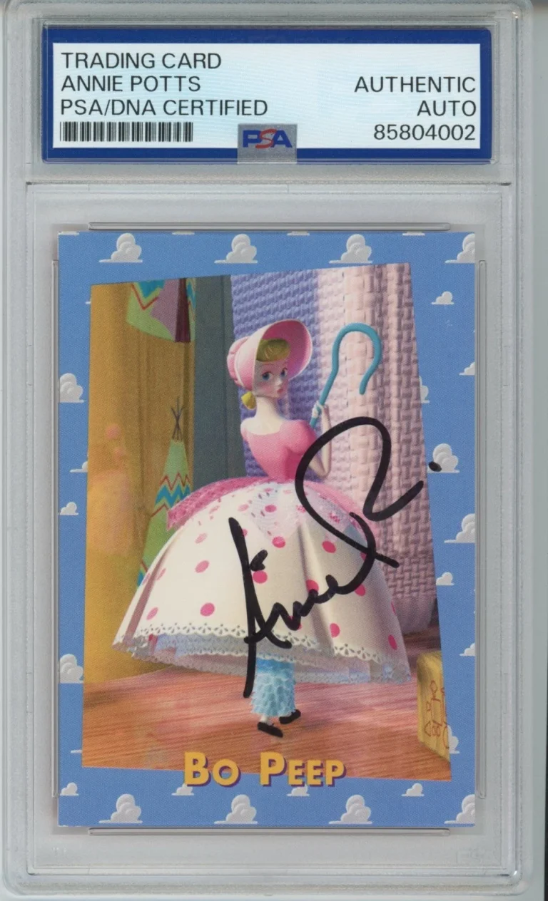 1995 DISNEY SKYBOX TOY STORY SIGNED ROOKIE CARD BO PEEP ANNIE POTTS PSA DNA COA