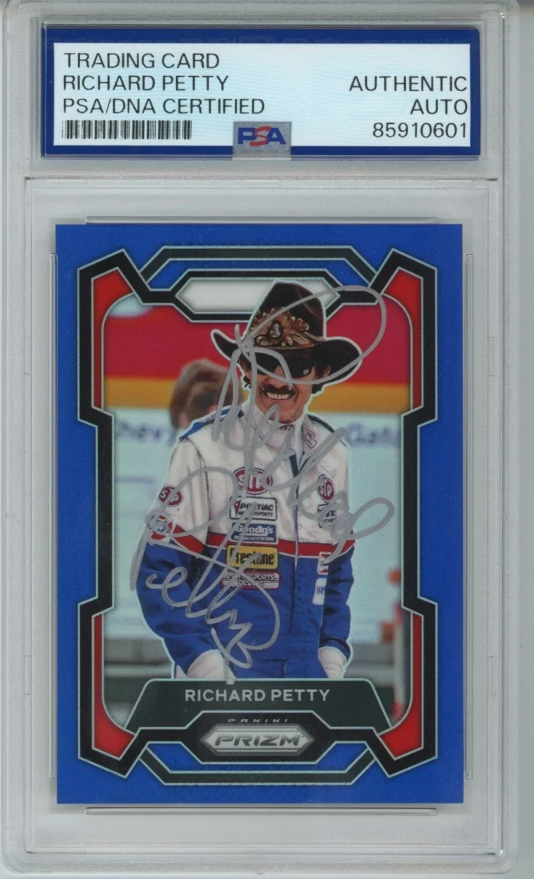 2024 PANINI PRIZM RACING BLUE /199 RICHARD PETTY SIGNED AUTOGRAPH PSA DNA COA