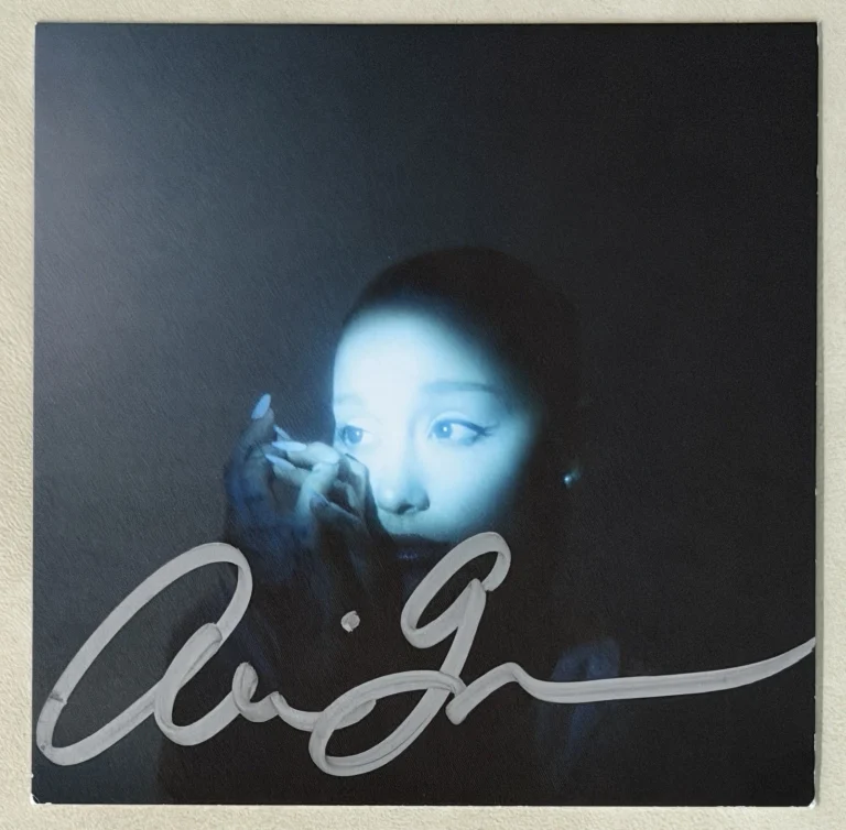 Ariana Grande SIGNED Eternal Sunshine Deluxe SILVER Card & CD PSA DNA COA AUTO