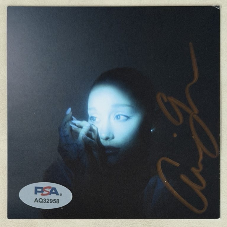 Ariana Grande SIGNED Eternal Sunshine Deluxe GOLD Picture Card & CD PSA DNA COA