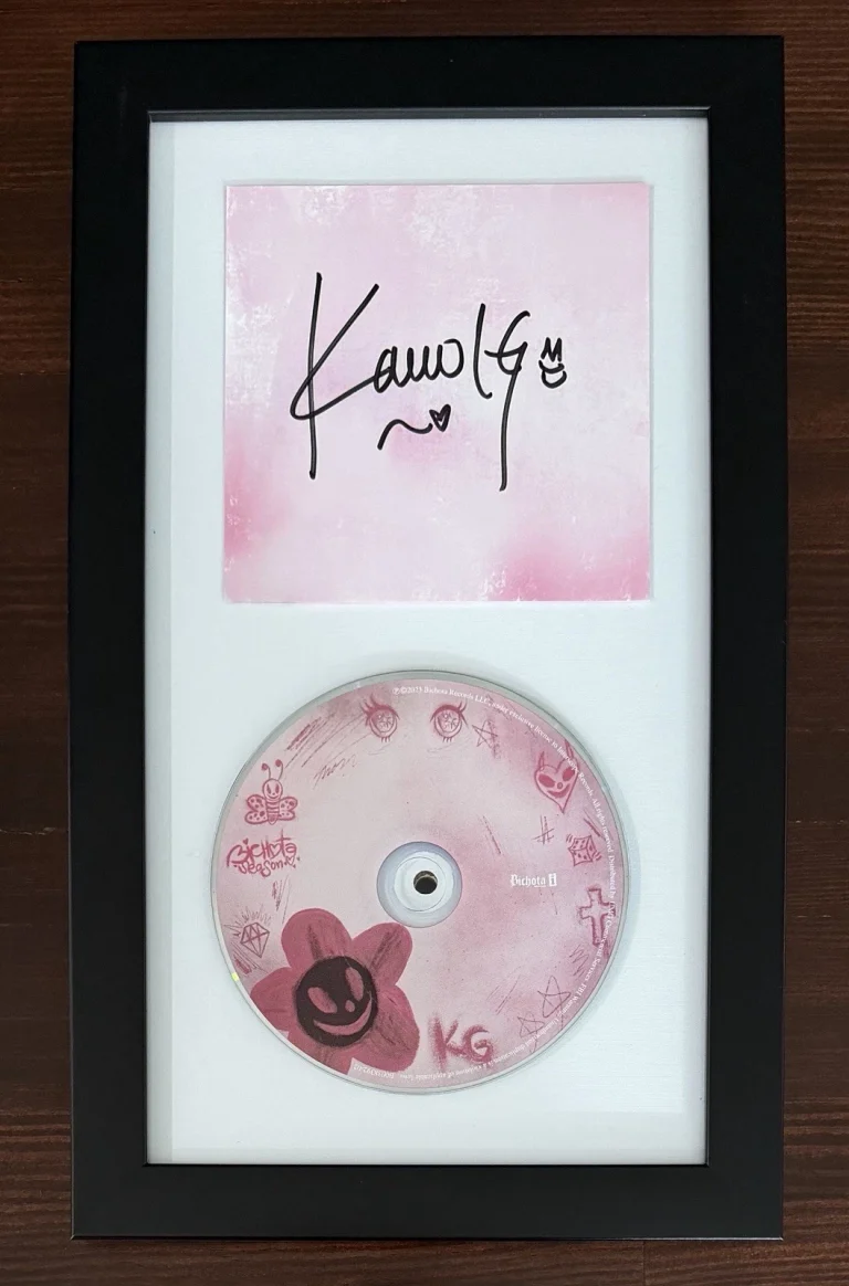 FRAMED Karol G SIGNED Manana Sera Bonita Album Card & CD PSA DNA COA Autograph