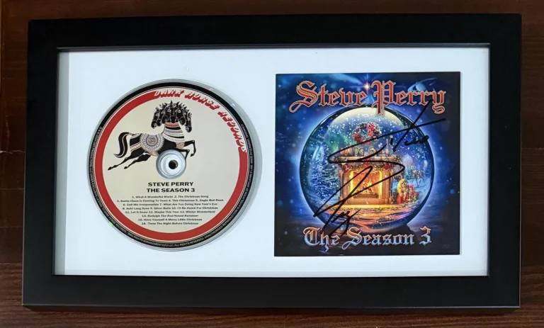 FRAMED Steve Perry Journey Season CD & SIGNED Album Card Autograph PSA DNA COA