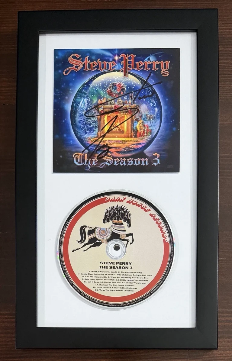 FRAMED Steve Perry Journey Band CD & SIGNED Album Card Autograph PSA DNA COA