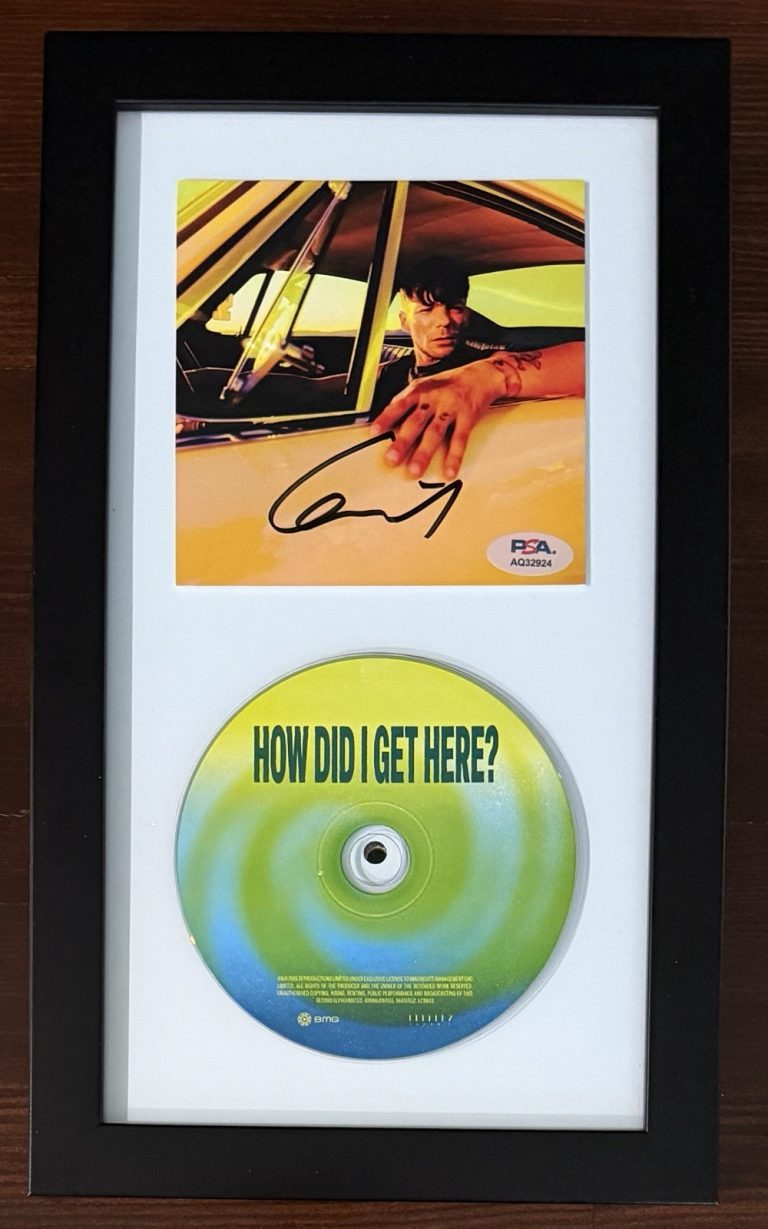FRAMED Louis Tomlinson How I Get Here CD & Signed Autograph Picture PSA DNA COA