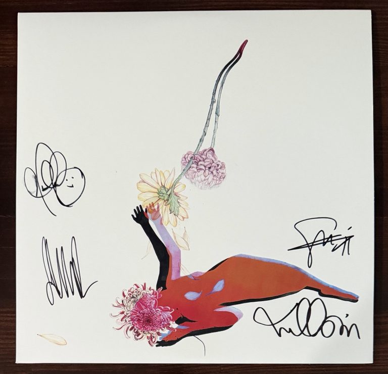 Future Islands BAND SIGNED The Far Field Vinyl COVER BAS Beckett COA Autograph