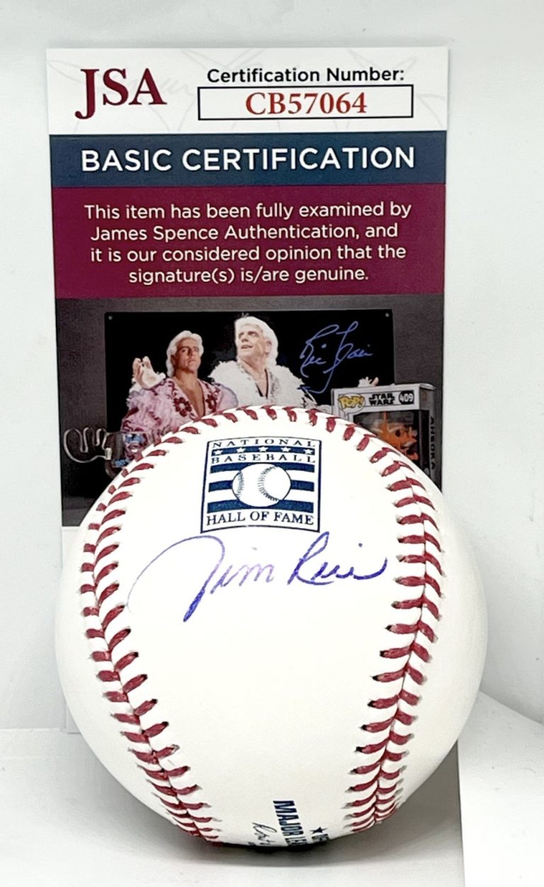 Jim Rice Boston Red Sox signed HOF Logo Baseball Ball autographed JSA COA