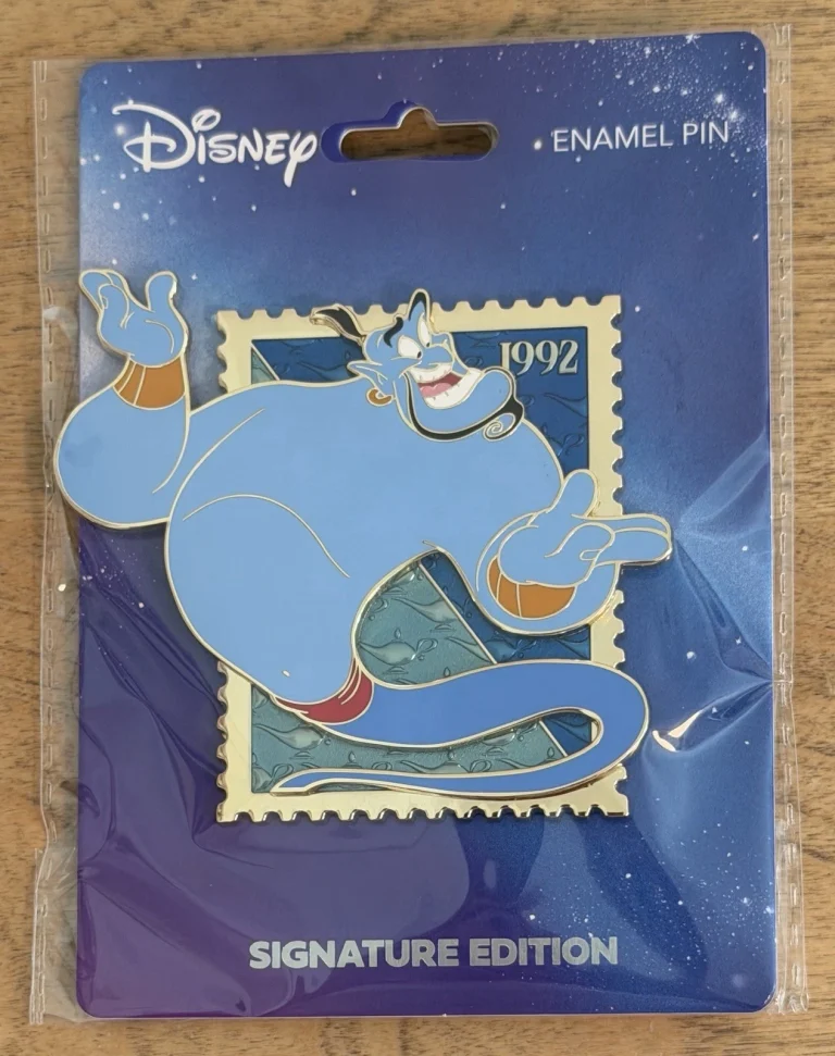 Disney Genie Royal Stamp Pin | Pink à la Mode | Signature Edition NEW Aladdin