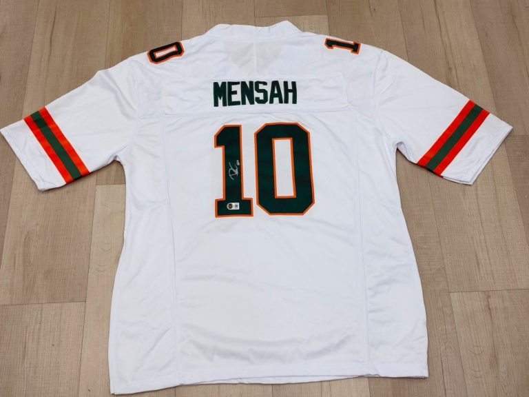 Darian Mensah Signed Miami Hurricanes Jersey  AUTO Beckett Cert