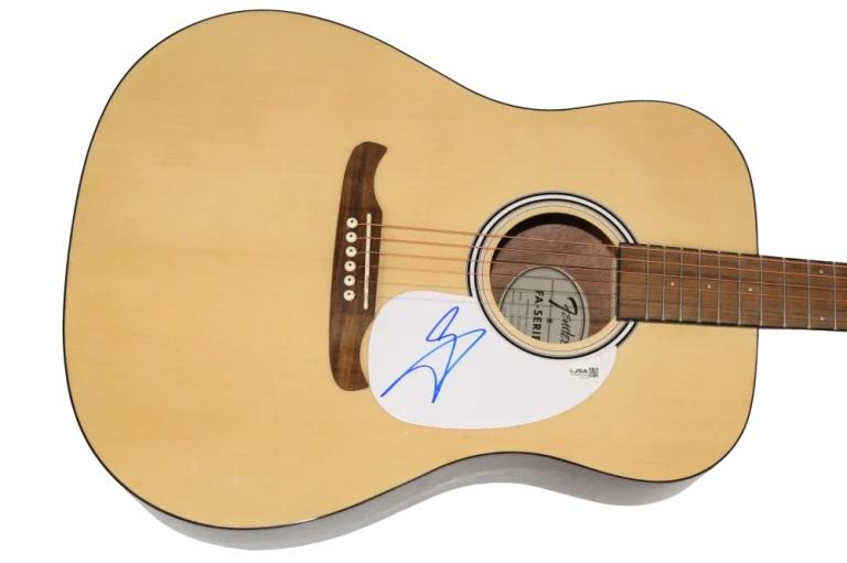 AJ McLean Backstreet Boys Signed Autograph Fender Acoustic Guitar JSA COA