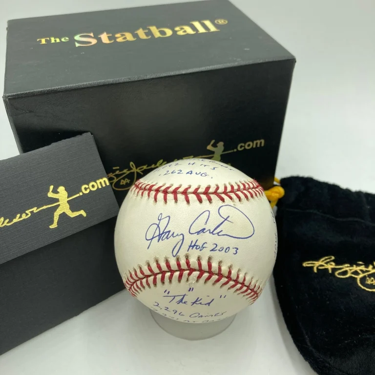 Gary Carter Signed Heavily Inscribed STAT Major League Baseball RJ COA