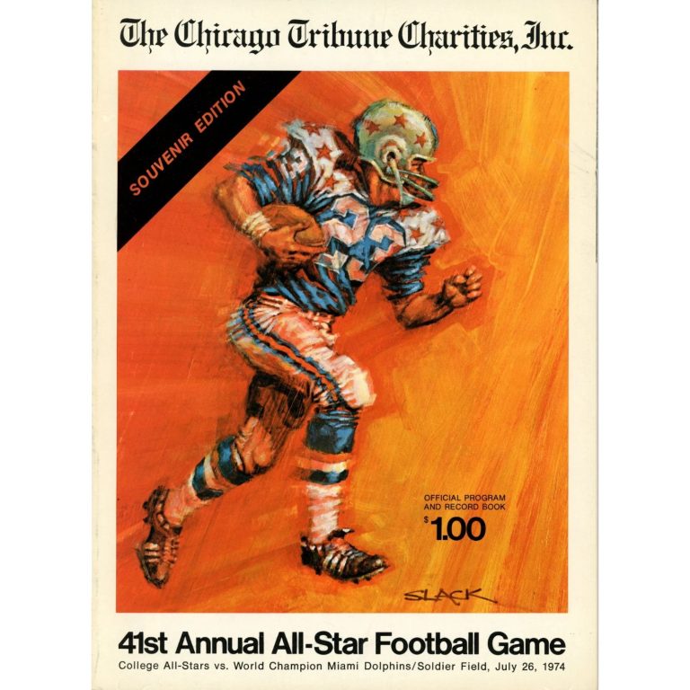 Unautographed Magazine 41st College Allstars vs Miami Dolphins 74 Program 58454