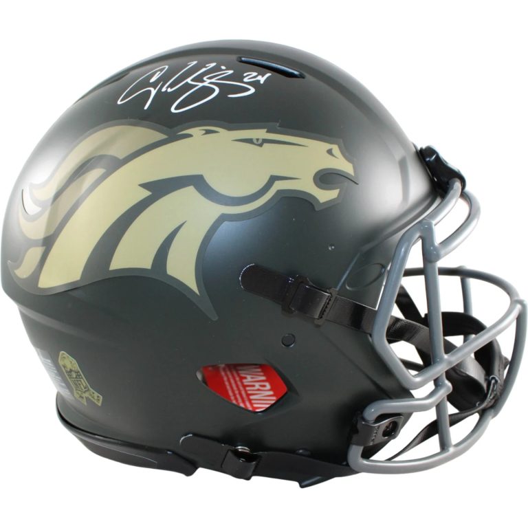 Champ Bailey Autographed Denver Broncos Pro Helmet 25 STS Beckett WIT 58673