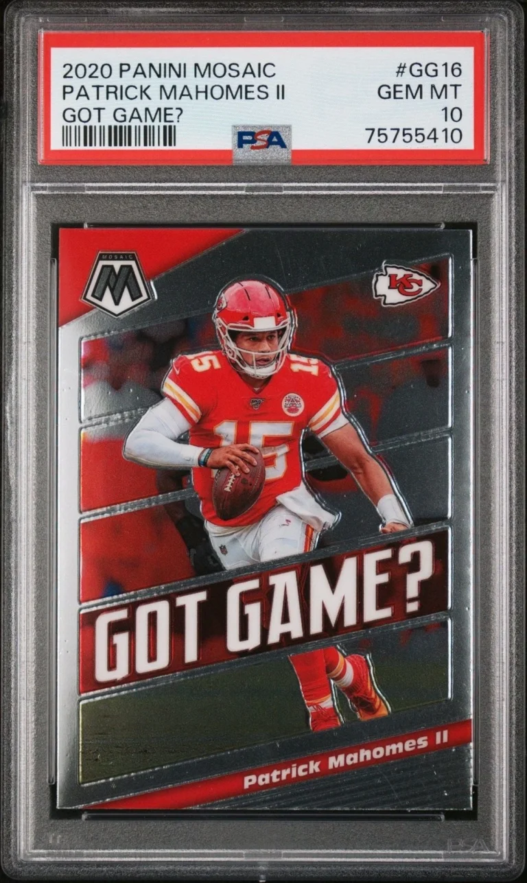Graded 2020 Panini Mosaic Patrick Mahomes II #GG16 Got Game Card PSA 10